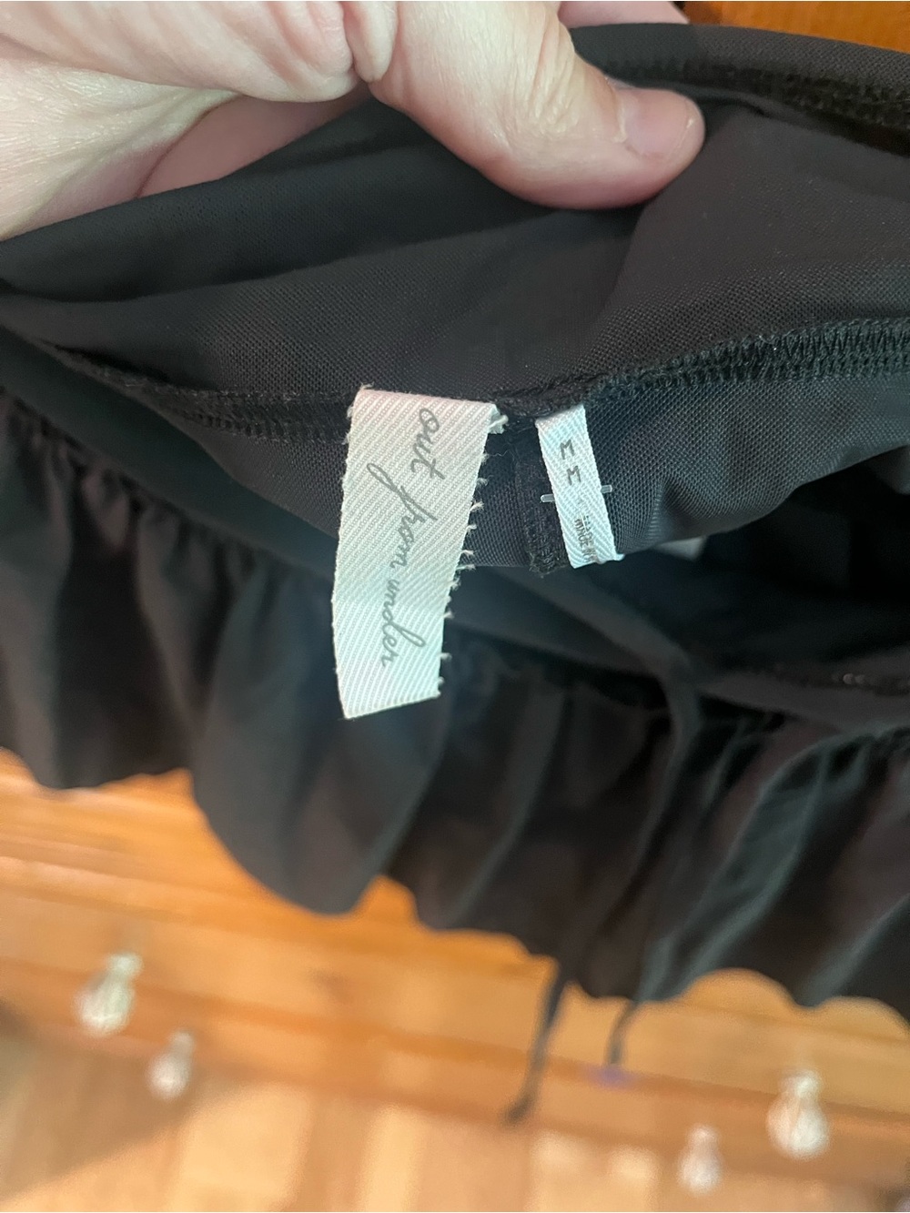 Urban Outfitters Black Ruffled Mini Skirt - Picture 4 of 4
